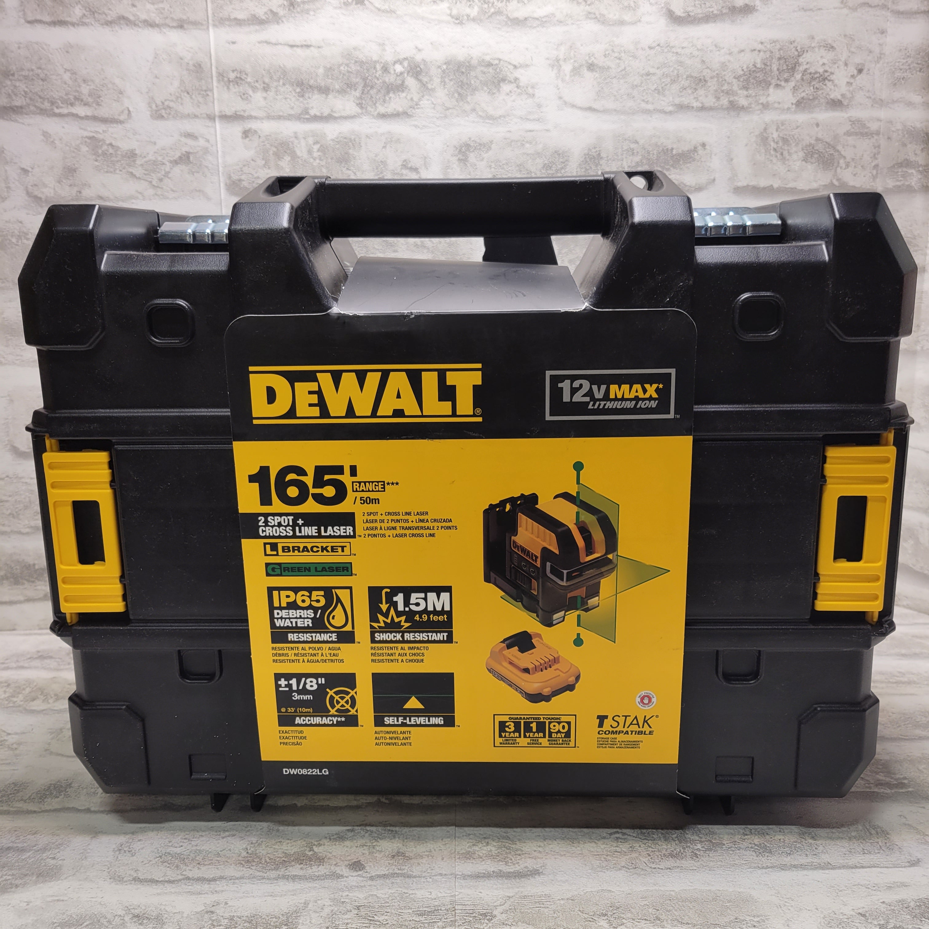 **NOT WORKING** DEWALT 12V MAX, 2 Spot, Cross Line, Green (DW0822LG) (7610124828910)
